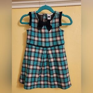 Adorable plaid Janie & Jack cotton dress little girls Size 4
